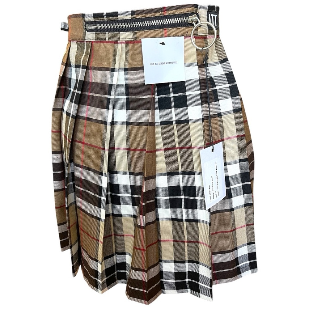 NWT Love Too True (LTT) Ashley Plaid Pleated Skirt - Picture 3 of 7